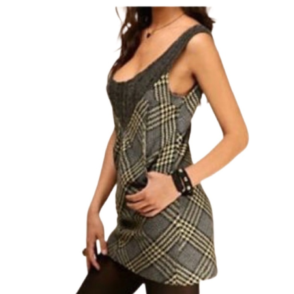 Free People Parker Tweed Jumper Dress Excellent Condition Size Small - Picture 2 of 10